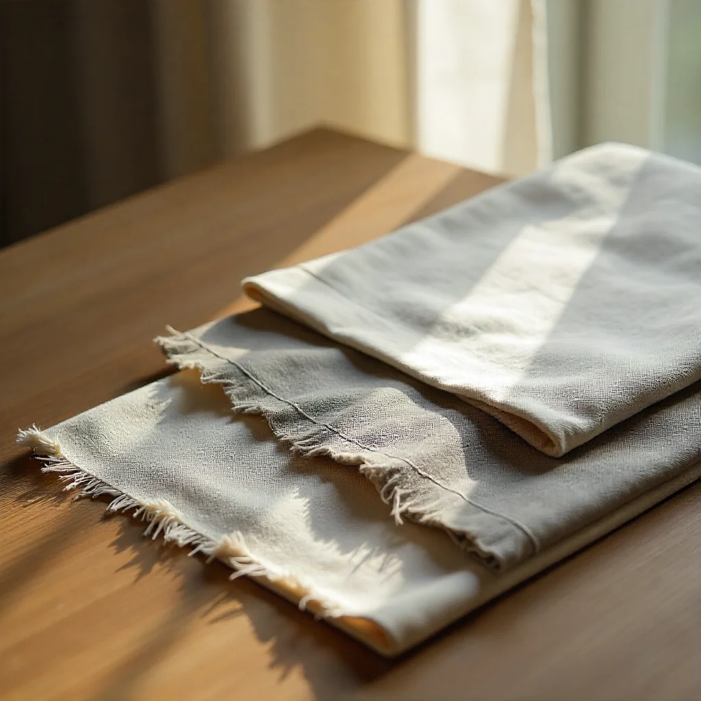 Sustainable fabric samples for curtains and blinds